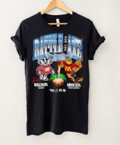 Wisconsin vs Minnesota Rivalry Dueling Ncaa mascot shirtt