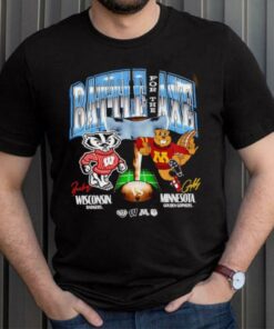 Wisconsin vs Minnesota Rivalry Dueling Ncaa mascot shirtt