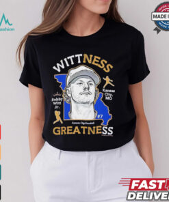 Wittness Greatness Bobby Witt Jr. Kansas City Royals baseball Map shirt
