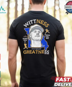 Wittness Greatness Bobby Witt Jr. Kansas City Royals baseball Map shirt