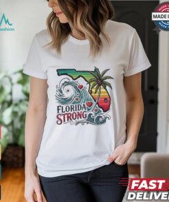 Womens Florida Strong Printed V Neck T Shirt