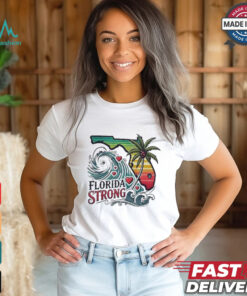 Womens Florida Strong Printed V Neck T Shirt
