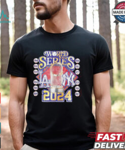 World Series Yankees vs Dodgers 2024 trophy vintage shirt