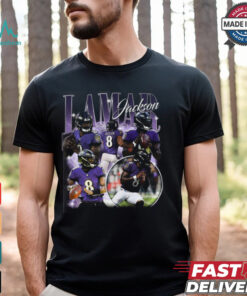 intage 90s Graphic Style Lamar Jackson shirt