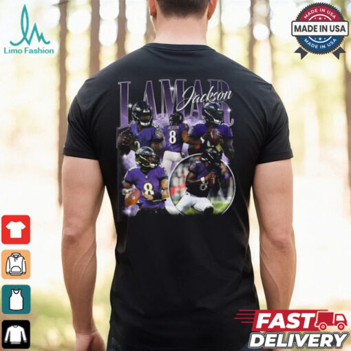 intage 90s Graphic Style Lamar Jackson shirt