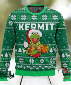 kermit the muppet show ugly christmas sweater