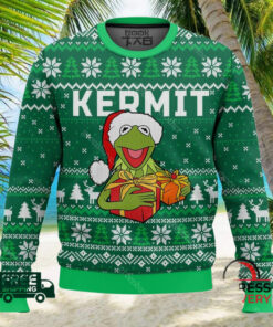 kermit the muppet show ugly christmas sweater