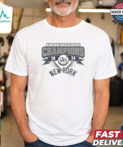 new york yankees 2024 american league champions t shirt