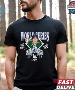 os Angeles Dodgers Shohei Ohtani Fanatics Black 2024 World Series Champions Sho Time T Shirt