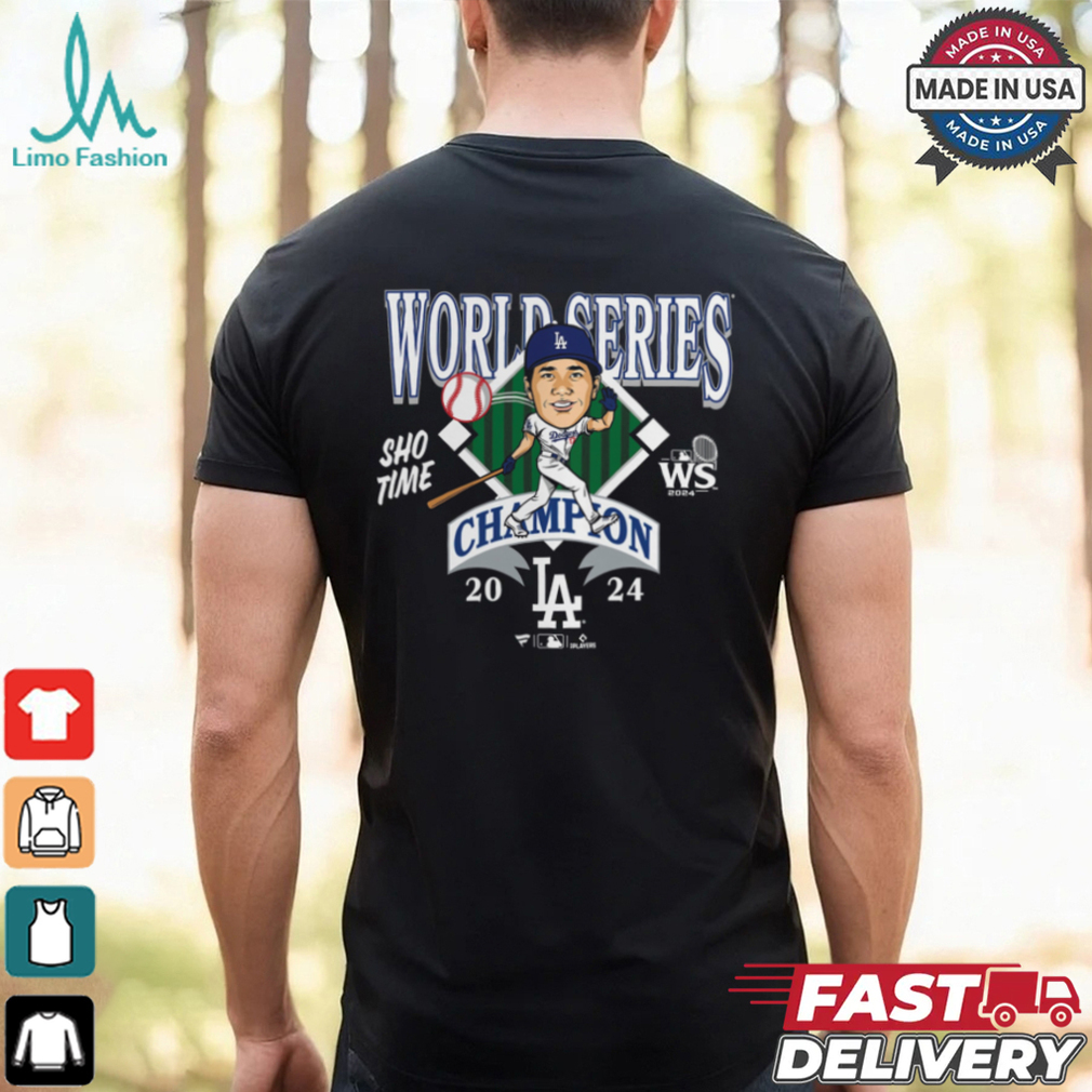 os Angeles Dodgers Shohei Ohtani Fanatics Black 2024 World Series Champions Sho Time T Shirt os Angeles Dodgers Shohei Ohtani Fanatics Black 2024 World Series Champions Sho Time T Shirt