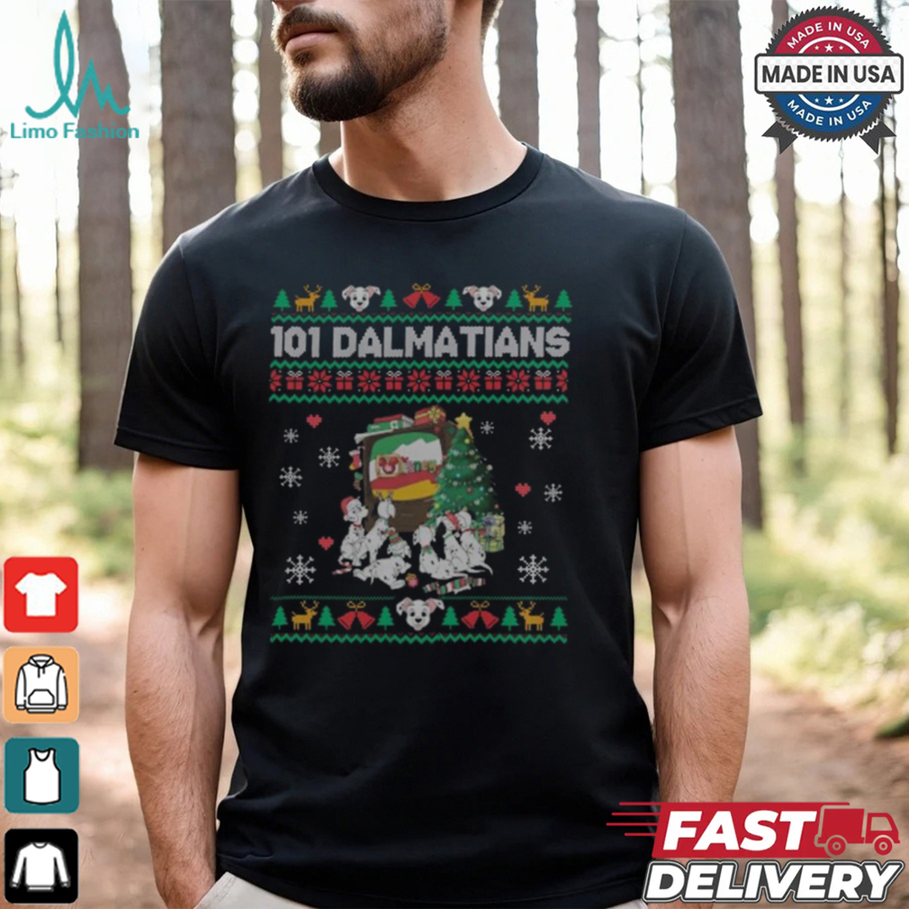 101 Dalmatians Watching TV Ugly Christmas Shirt 101 Dalmatians Watching TV Ugly Christmas Shirt