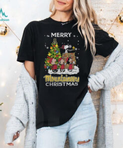 2024 Appalachian State Mountaineers Snoopy And Friends Merry Christmas Shirt