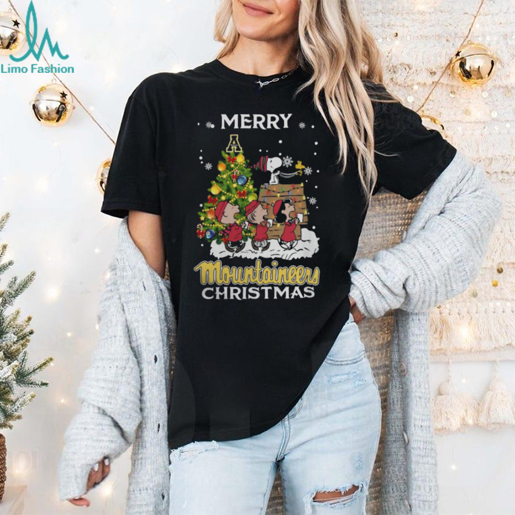 2024 Appalachian State Mountaineers Snoopy And Friends Merry Christmas Shirt 2024 Appalachian State Mountaineers Snoopy And Friends Merry Christmas Shirt