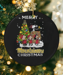 2024 Appalachian State Mountaineers Snoopy And Friends Merry Christmas Shirt