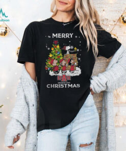2024 Arkansas State Red Wolves Snoopy And Friends Merry Christmas Shirt