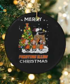 2024 Illinois Fighting Illini Snoopy And Friends Merry Christmas Shirt
