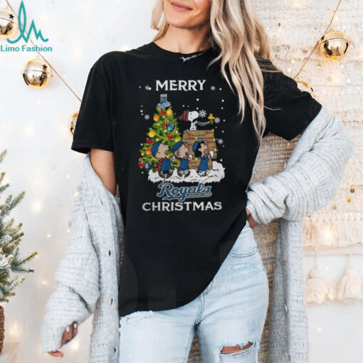 2024 Kansas City Royals Snoopy And Friends Merry Christmas Shirt