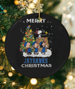 2024 Kansas Jayhawks Snoopy And Friends Merry Christmas Shirt