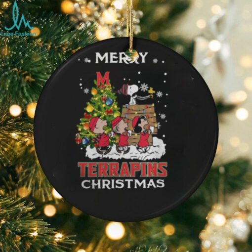 2024 Maryland Terrapins Snoopy And Friends Merry Christmas Shirt