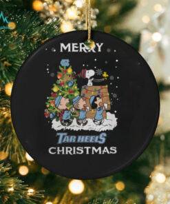 2024 North Carolina Tar Heels Snoopy And Friends Merry Christmas Shirt