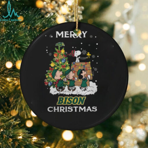 2024 North Dakota State Bison Snoopy And Friends Merry Christmas Shirt