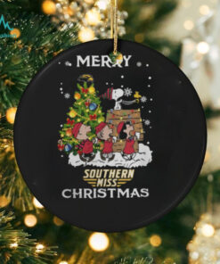 2024 Southern Miss Golden Eagles Snoopy And Friends Merry Christmas Shirt