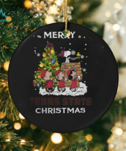2024 Texas State Bobcats Snoopy And Friends Merry Christmas Shirt