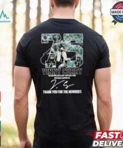 75 Vinny Curry Philadelphia Eagles Thank You For The Memories Signature Shirt