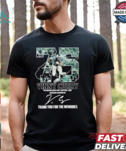 75 Vinny Curry Philadelphia Eagles Thank You For The Memories Signature Shirt