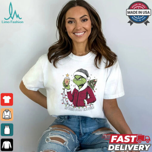 Alabama Crimson Tide x Santa Grinch Is This Jolly Enough Merry Christmas Shirt