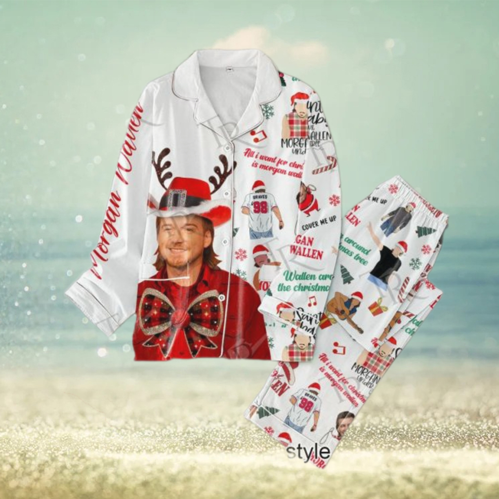 All I Want For Christmas Is Morgan Wallen Pajamas Set All I Want For Christmas Is Morgan Wallen Pajamas Set