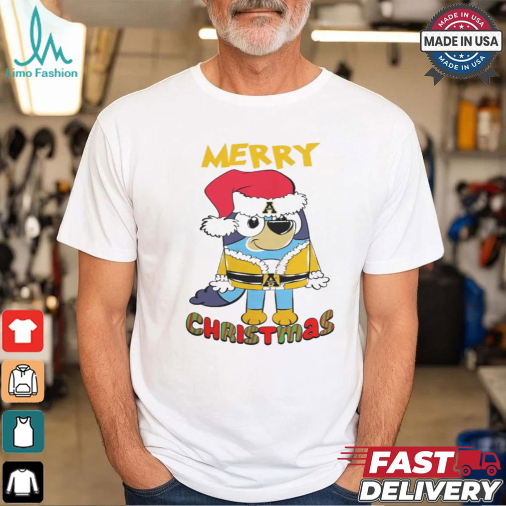 Appalachian State Mountaineers Bluey Merry Christmas 2024 Shirt Appalachian State Mountaineers Bluey Merry Christmas 2024 Shirt