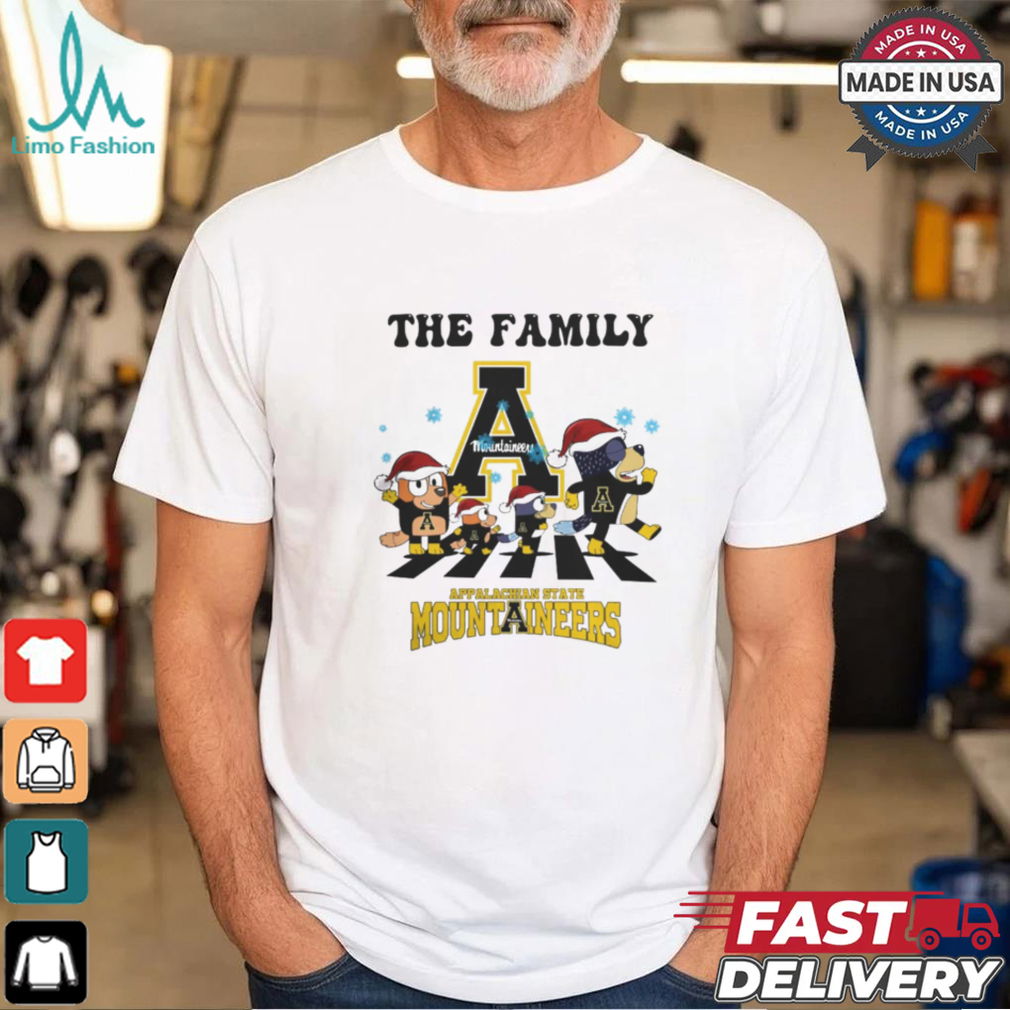 Appalachian State Mountaineers X Family Bluey Merry Christmas 2024 Shirt Appalachian State Mountaineers X Family Bluey Merry Christmas 2024 Shirt