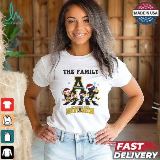 Appalachian State Mountaineers X Family Bluey Merry Christmas 2024 Shirt