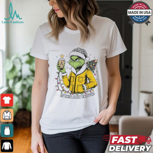 Appalachian State Mountaineers x Santa Grinch Is This Jolly Enough Merry Christmas Shirt
