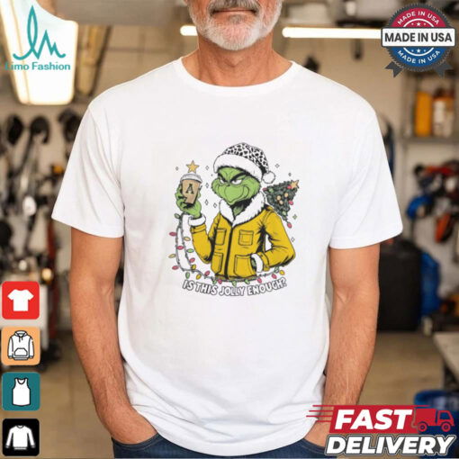 Appalachian State Mountaineers x Santa Grinch Is This Jolly Enough Merry Christmas Shirt