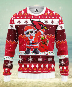 Arizona Cardinals Dabbing Santa Claus Ugly Christmas Sweater
