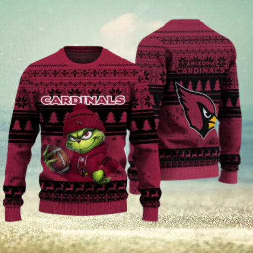 Arizona Cardinals The Grinch Ugly Christmas Sweater NFL Xmas Gift
