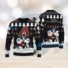 Arizona Diamondbacks Snoopy Snowmen Christmas Sweater Black