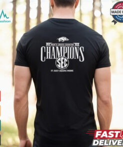 Arkansas Razorbacks 2024 SEC Men’s Cross Country Champions It Just Means More T Shirts