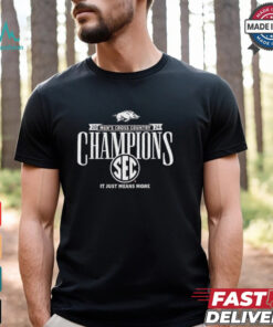 Arkansas Razorbacks 2024 SEC Men’s Cross Country Champions It Just Means More T Shirts