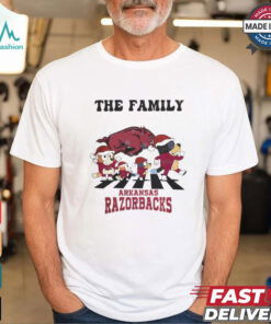Arkansas Razorbacks X Family Bluey Merry Christmas 2024 Shirt