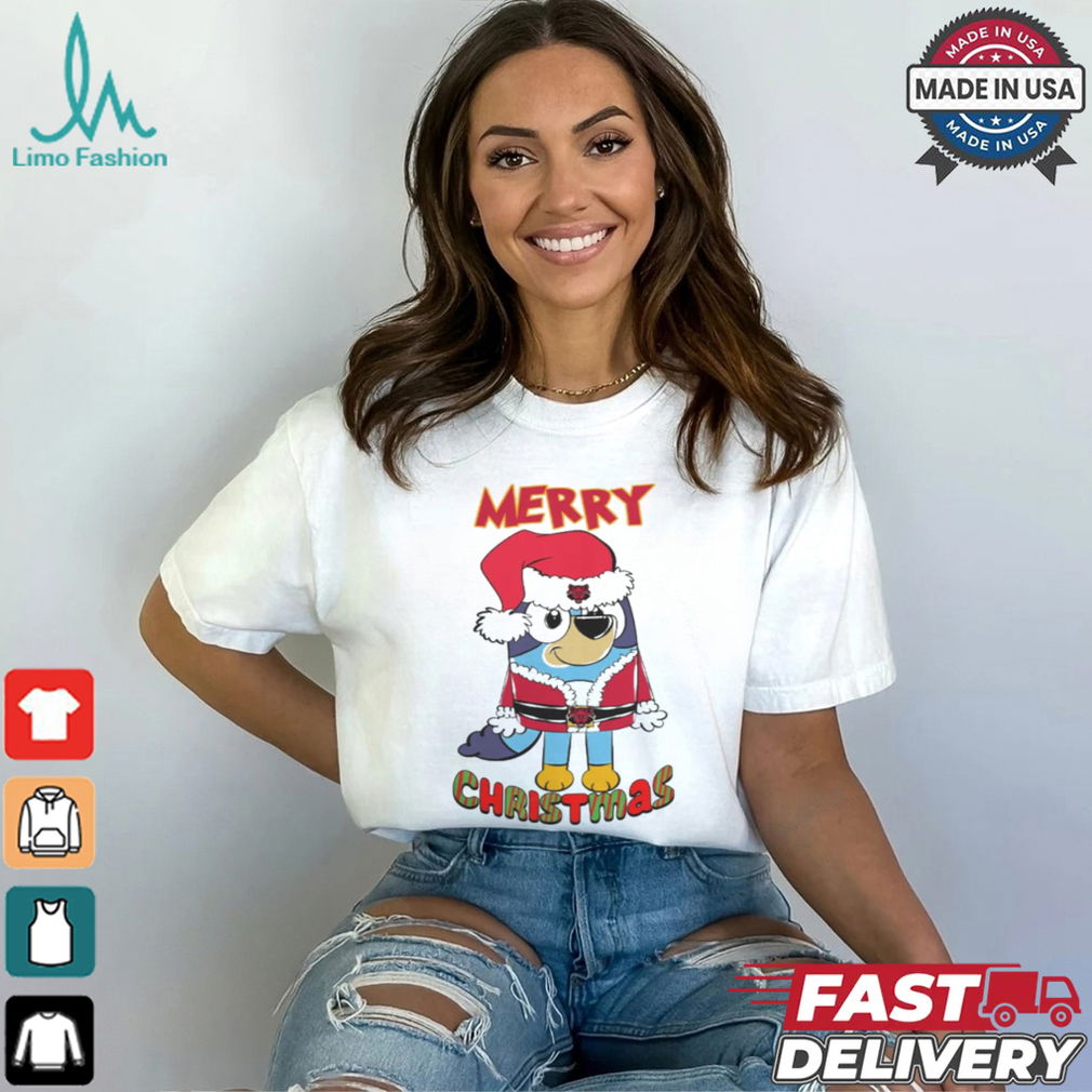 Arkansas State Red Wolves Bluey Merry Christmas 2024 Shirt Arkansas State Red Wolves Bluey Merry Christmas 2024 Shirt