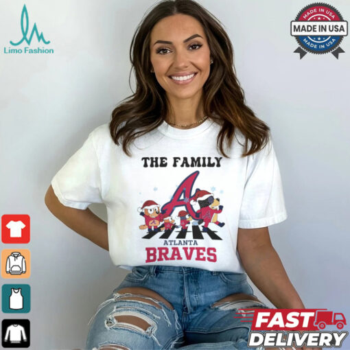 Atlanta Braves X Family Bluey Merry Christmas 2024 Shirt