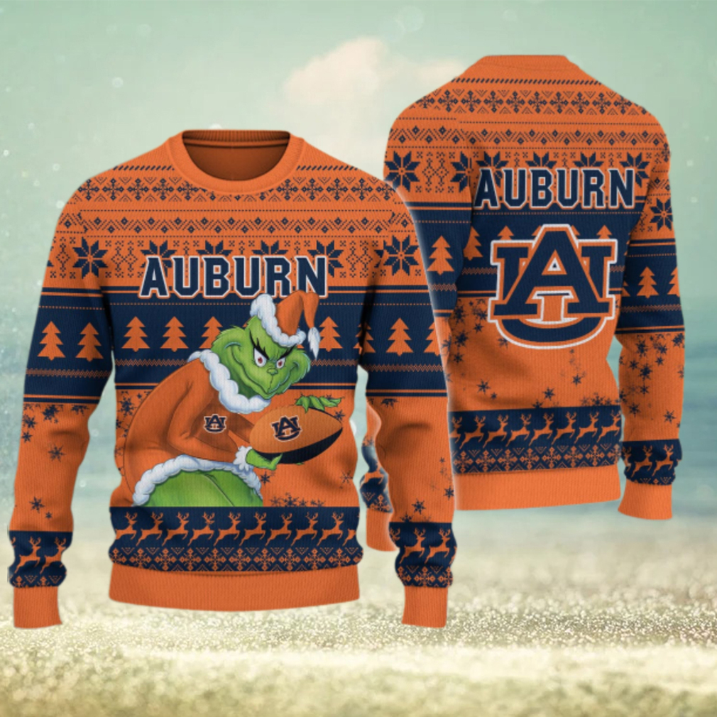 Auburn Tigers Grinch Ugly Christmas Sweater Auburn Tigers Grinch Ugly Christmas Sweater