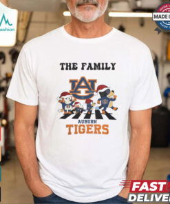 Auburn Tigers X Family Bluey Merry Christmas 2024 Shirt