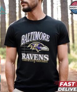Baltimore Ravens Charm City Football Retro Gridiron T Shirts