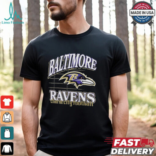 Baltimore Ravens Charm City Football Retro Gridiron T Shirts