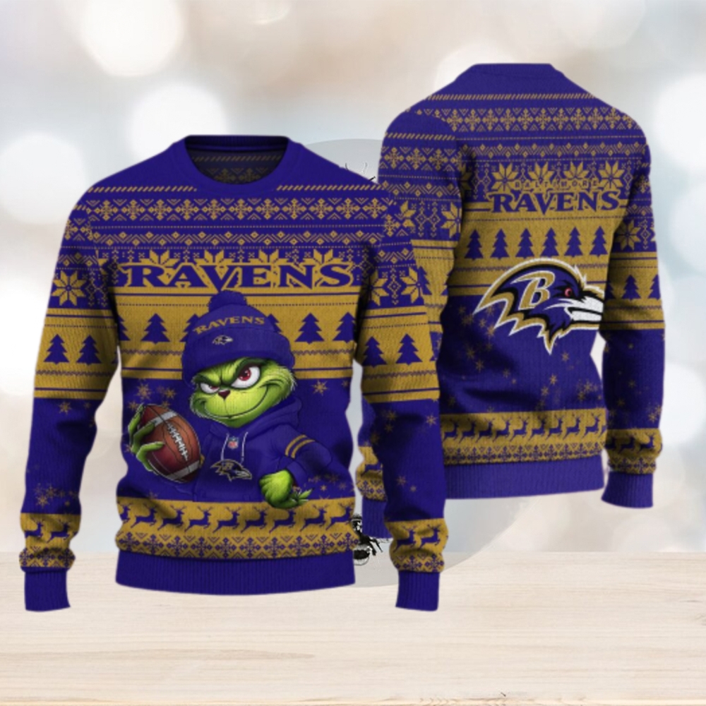 Baltimore Ravens The Grinch Ugly Christmas Sweater NFL Xmas Gift Baltimore Ravens The Grinch Ugly Christmas Sweater NFL Xmas Gift