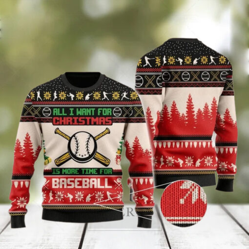 Baseball Ugly Christmas Sweater